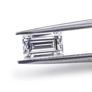 Baguette Fine Cut Lab Created Cubic Zirconia Loose Gemstone For Assorted Jewelry - Picture 1 of 10