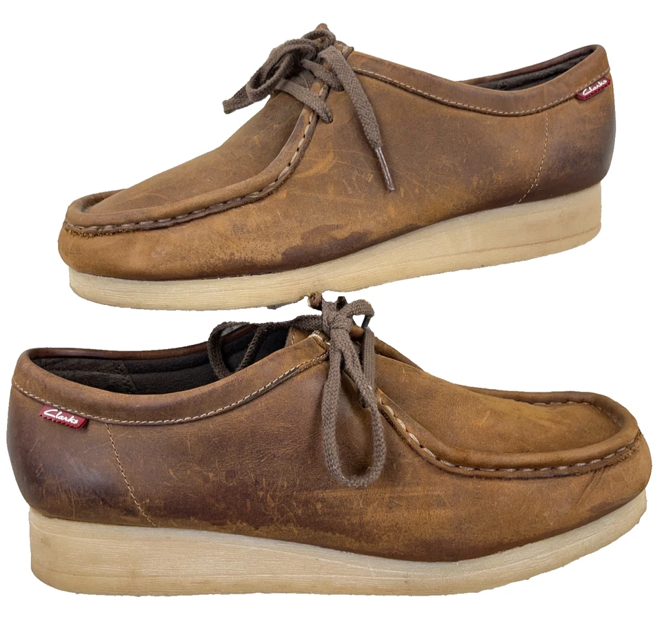 Clark’s Padmora Wallabees Shoes Women Size 9.5 M Brown Leather Ladies - Image 1 of 4