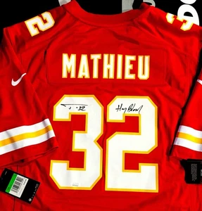 Tyrann Mathieu Signed Jersey Nike Kansas City Chiefs “Honey Badger” JSA Cert - Picture 1 of 2