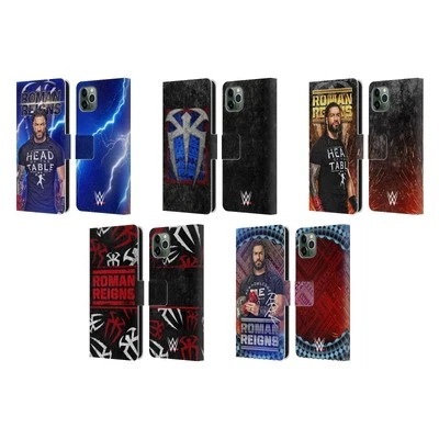 OFFICIAL WWE ROMAN REIGNS LEATHER BOOK WALLET CASE FOR APPLE iPHONE PHONES - Image 1 of 4