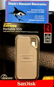 Neu versiegelt SanDisk Portable Extreme Portable SSD 2TB SSD SDSSDE61-2T00-AT - Bild 1 von 2