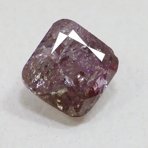 0.36 Ct Dazzling Cushion (3 x 3 MM) Natural Argyle Fancy Purplish Pink Diamond - Picture 1 of 7