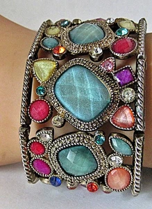  Big Time Bling Rhinestone Bracelet With Bonus Earrings - Picture 1 of 5