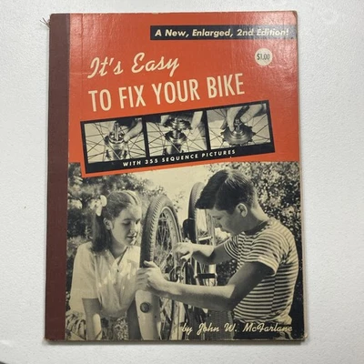 Its Easy To Fix Your Bike By John W McFarlane vintage bike book 1947 damaged - Image 1 of 4