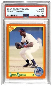 1990 Score Traded Frank Thomas Rookie #86T PSA 10 ES6 - Picture 1 of 2