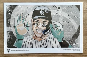 RARE AARON JUDGE New York Yankees Matt Szczur MLB Network ART Poster ASG Village - Picture 1 of 2