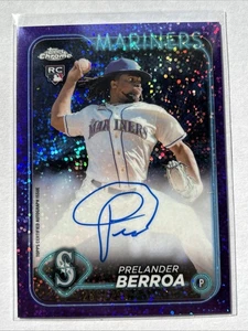 2024 Topps Prelander Berroa - RC Purple Speckle Refractor Auto /299 #RA-PB - Picture 1 of 2