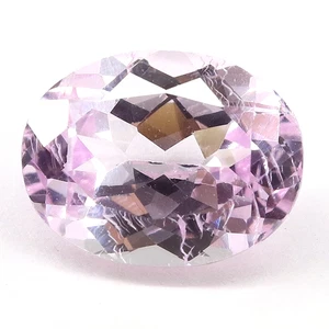 AAA-zertifizierter oval geformter 8,80 kt feiner brasilianischer rosa Kunzit loser Edelstein - Bild 1 von 7