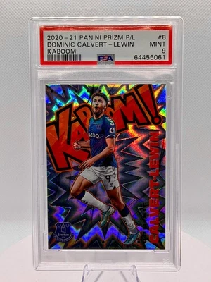 2020-21 Panini Prizm Premier League Kaboom! Dominic Calvert-Lewin No. 8 PSA 9 - Image 1 of 2