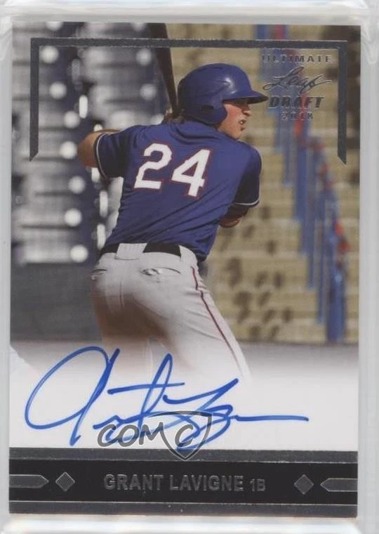 2018 Leaf Ultimate Draft 91 Gold Leaf Rookies Auto Grant Lavigne #GLR-GL1 Auto - Image 1 of 2