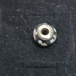 Original Pandora Disney Mickey Mouse Schwarz Signatur Klassisch Murano Bead Charm - Bild 1 von 12