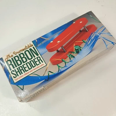 Невероятная лента измельчитель подарок надежном инструмент бигуди кудри красный Рождественский винтажный - Изображение 1 из 4