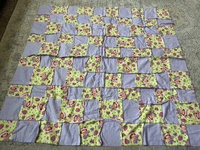 Edredón de trapo vintage Strawberry Shortcake púrpura, rosa fresa nuevo Foto 1 de 4