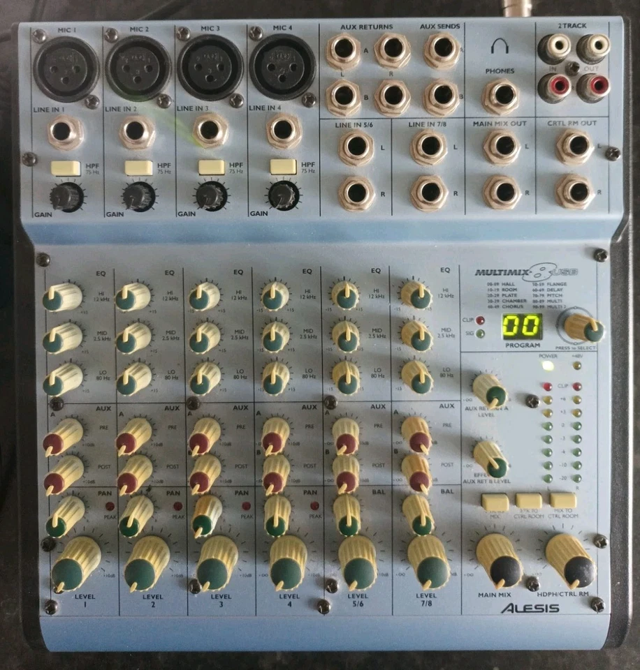 Alesis Multimix 8 USB Mixer with Fx USB Interface - Image 1 of 4