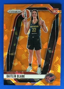 2024 Panini Prizm WNBA Caitlin Clark #145 CARD Indiana Fever RC Ice Orange - Picture 1 of 2