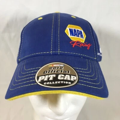 New Martin Truex Jr. #56 Napa Racing 2012 Official Pit Cap Strapback Hat Blue - Image 1 of 4