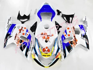 Red White PEPE ABS Injection Mold Bodywork Fairing Kit for GSXR600/750 2001-2003 - Picture 1 of 8