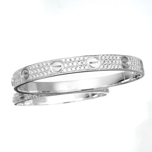 CARTIER Love bracelet #16 WG diamond 16 Women bracelet - Picture 1 of 6