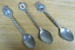 Antique Souvenir Spoons Malmo, Sweden Cologne, Germany Copenhagen, Denmark - Picture 1 of 6