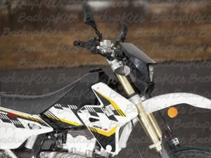 SUZUKI DR-Z400 GRAPHIC KIT – REPLICA STICKER DECALS (2015, WHITE) - Picture 1 of 13