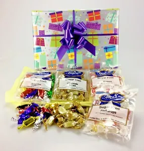 Cesta dulce diabética sin azúcar caja cumpleaños ponerse bien regalo Pascua familia - Imagen 1 de 14