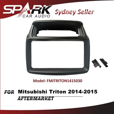 Double Din Fascia Facia Dash Plate Panel For Mitsubishi Triton 2014-2015 MN SP - Image 1 of 2