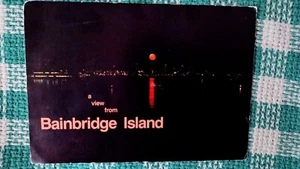 TARJETA POSTAL DE MAYOR TAMAÑO VISTA BRILLANTE DESDE BAINBRIDGE ISLAND WASHINGTON - Imagen 1 de 14