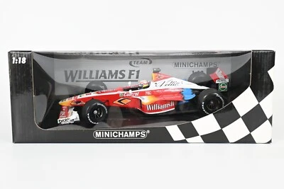 Minichamps 1/18 Williams Supertec FW21 Alex Zanardi 1999 F1 Diecast Model Car - Image 1 of 4