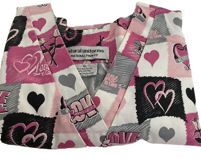 scrub top womens extra large, natural uniforms - Image 1 of 3