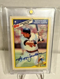 2022 Topps Archives Signature Series Retired Player Reggie Jackson 1/1 Autograph - Picture 1 of 2