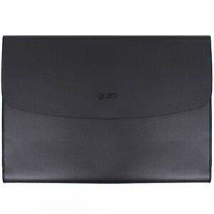 LG Gram 360 (16") Laptop Artificial Leather Case Sleeve Pouch Cover Bag - Black