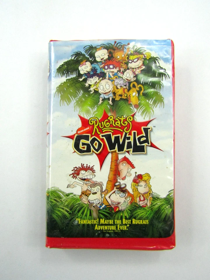 VTG Nickelodeon Rugrats Go Wild VHS Clamshell Wild Thornberrys Kids 2003 - Image 1 of 4