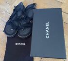 Original Chanel 2022 Dad Sandalen Schuhe schwarz Gr. 41