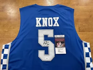 Kevin Knox Kentucky Wildcats Autographed Signed Jersey size L JSA COA - Picture 1 of 3
