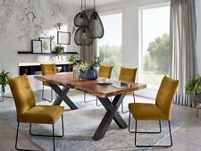 Esszimmertisch Wohnzimmertisch Küchentisch Massivholz Metallgestell Tisch TI0490