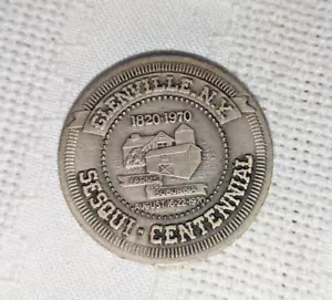 1820-1970 Sesqui-Centenario Medaglia Glenville NY .999 Argento The Metal Arts Co 17g - Foto 1 di 6