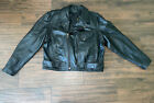 Barney's Blk Smooth Leather Thinsulate Motorcycle Brando Jacket Insulated Xxl