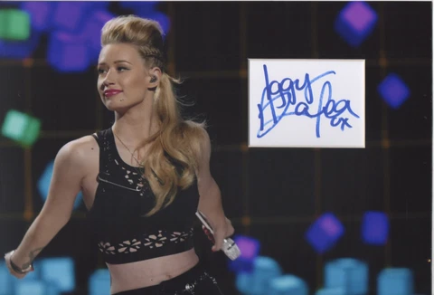 IGGY AZALEA Signed 12x8 Photo Display FANCY & BLACK WIDOW COA Cover