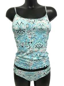 Juego Tankini Piha Boho a Rayas Como Nuevo Reino Unido 10 Tazas y Calzoncillos Moldeados Acolchados Sin Alambres - Imagen 1 de 11