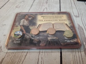 2009 ULTIMATE LINCOLN ANNIVERSARY CENTS THE FORMATIVE YEARS 4 COIN SET GEM (MR) - Picture 1 of 8