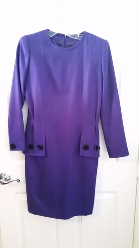 Abito viola Givenchy manica lunga taglia 38 6