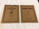 Lot Of 2 Vintage Goulds Deep Well Pumps Instruction Book ? Handbooks 1930?