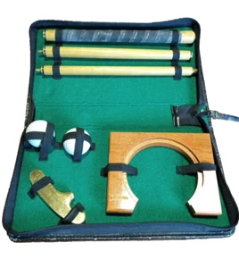 Executive Golf Putter Set Portable Collapsible with Zippered Faux Leather Case - Picture 1 of 7