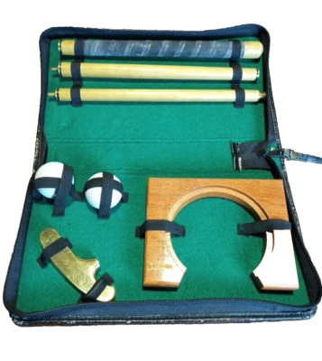 Executive Golf Putter Set Portable Collapsible with Zippered Faux Leather Case - Image 1 of 4