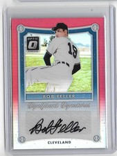BOB FELLER 2017 DONRUSS OPTIC SIGNIFICANT SIGNATURES AUTOGRAPH AUTO #7/7 