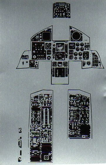 MODEL TECHNOLOGIES MDD F-15 A EAGLE - PANNELLO STRUMENTI E CONSOLLES (Monogram) - Immagine 1 di 1