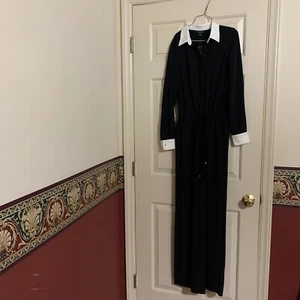 Lauren Ralph Lauren Ladies Jumpsuit NWT $225 Size 2 Black/White Evening Cocktail - Picture 1 of 6