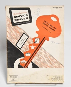 VINTAGE OCTOBER 1955 RADIO - TELEVISION SERVICE DEALER MAGAZINE PUBLICATION - Picture 1 of 3