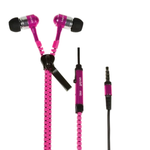 Stereo Headset Kopfhörer In-Ear Ohrhörer Mikrofon neon pink 3,5mm Smartphone - Bild 1 von 4