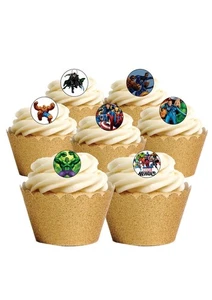 Tortenaufleger 48 Superhelden Figuren essbar Oblate Papier Deko - Bild 1 von 7